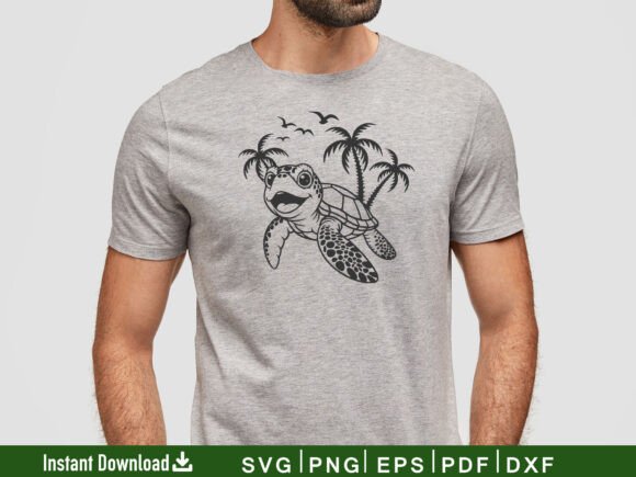 Adorable Turtle Svg, Animal Vector Review
