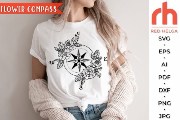 Compass with Roses SVG Review for Real Embroidery