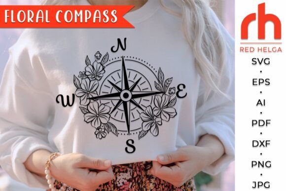 Floral Compass SVG, Flower Design DXF Review