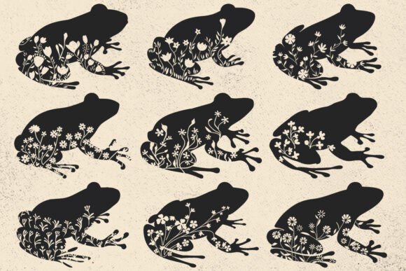 Floral Frog SVG, Frog with Wildflowers Review