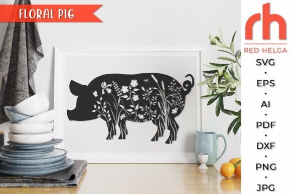 Floral Pig SVG, Flower Animal Cut File: A Designer's Real-World Review