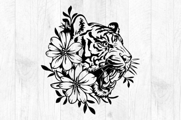 Floral Tiger Svg, Boho Tiger, Tiger Svg Review