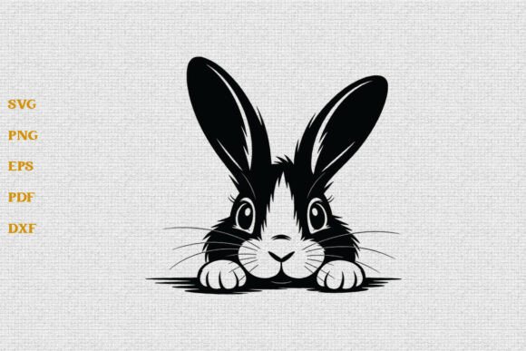 Peeking Easter SVG Easter Bunny Face SVG