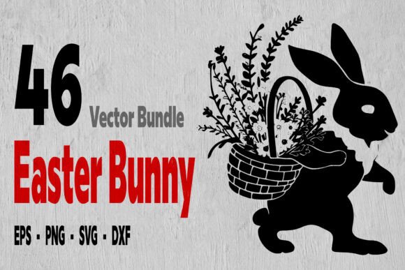 Spring Rabbit , Easter Bunny Flowers Svg Review