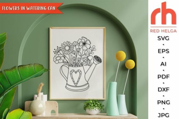 Watering Can SVG, Bouquet of Flowers DXF: A Designer's Review
